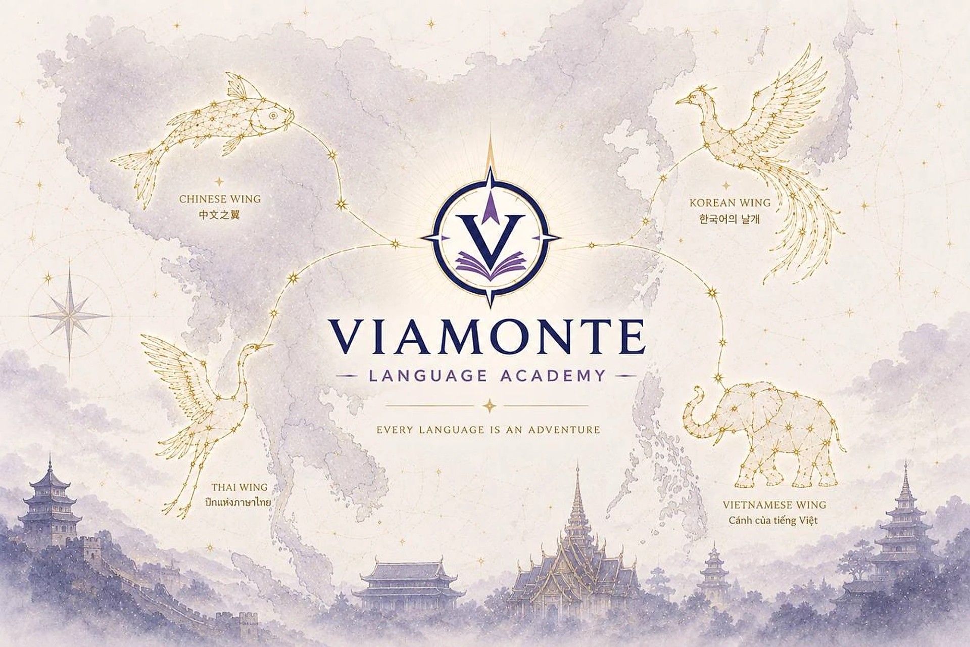 Viamonte Language Academy — созвездия крыльев Академии